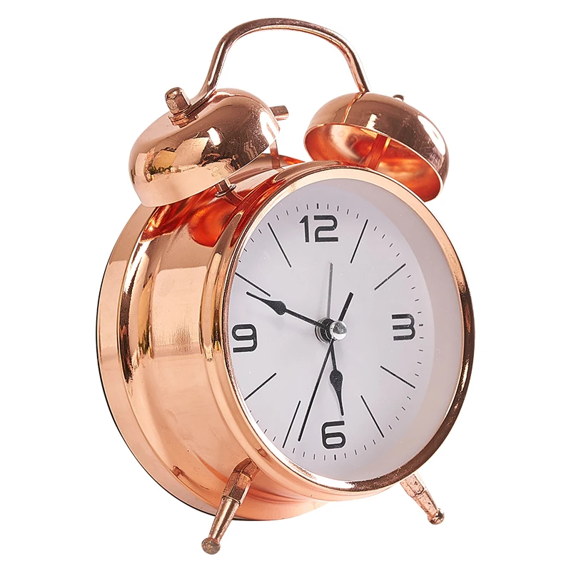 

Nordic Simple Golden Pointer Alarm Clock Battery No. 5 Clock