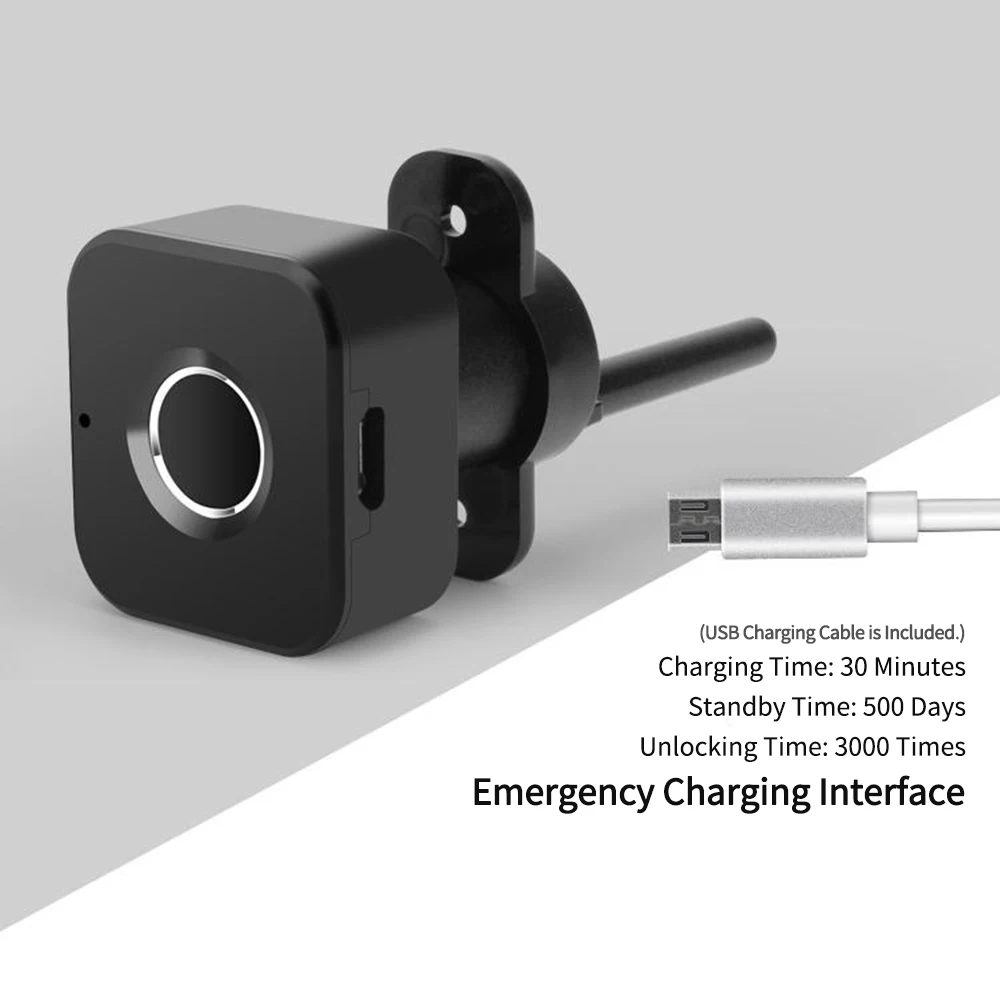 BP01 USB Перезаряжаемый интеллектуальный замок для шкафа с отпечатком пальца без
