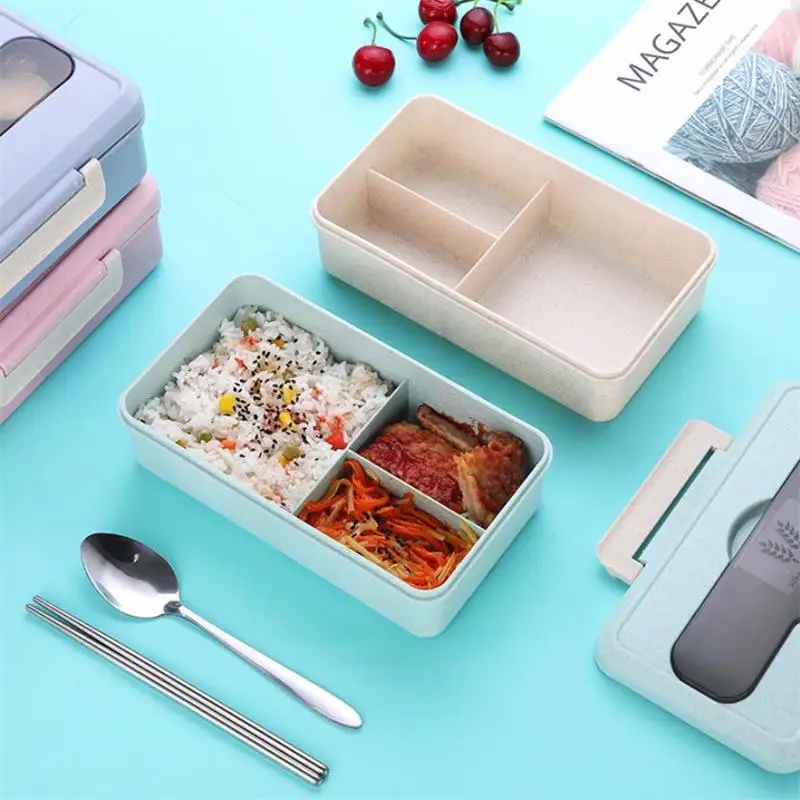 Микроволновая коробка для завтрака пшеничная соломенная посуда контейнер