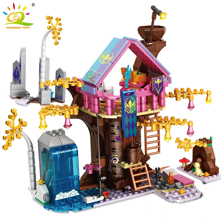 

526pcs Friends Adventure Camp Tree House Princess Girls Figures Home City Bricks Set Toys for Children Building Blocks