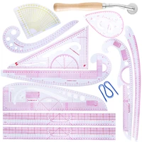 nonvor practical french curve ruler fashion ruler set design ruler making tools with stitching wheel tool for designing patterns