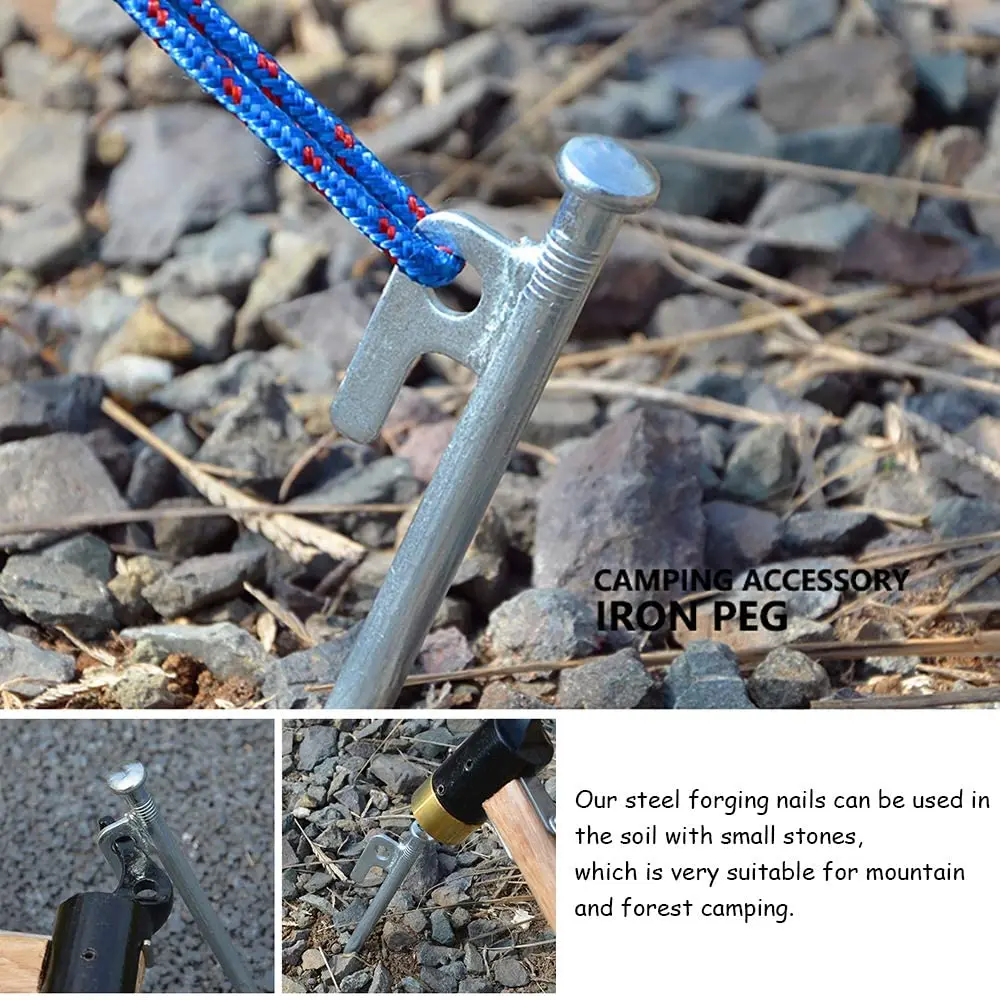 Тяжелые колышки для палатки стальные стены наружные кемпинга 8 шт./компл. - купить