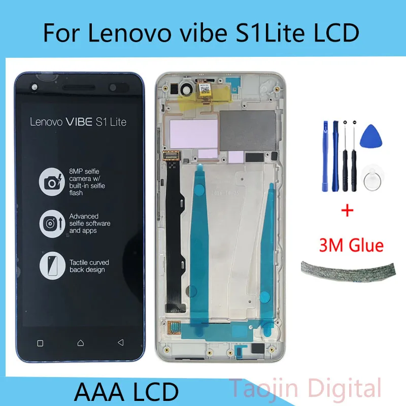 Дисплей для Lenovo Vibe S1 Lite LCD S1LA40 дисплей сенсорный экран дигитайзер с рамкой Замена