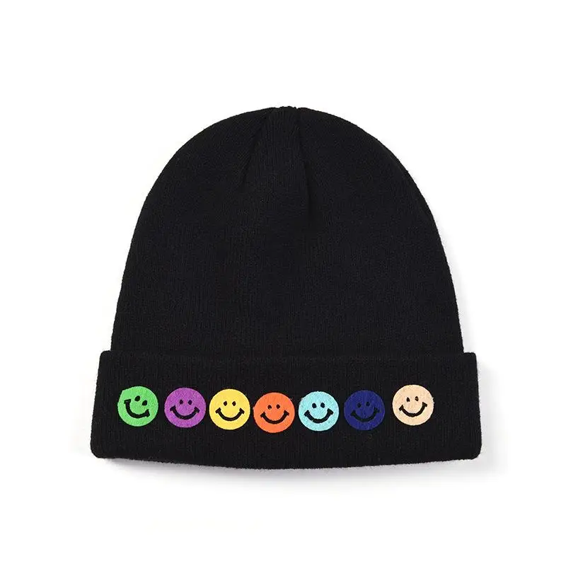 Корейская НОВАЯ шапка осень-зима модная теплая вязаная в британском стиле