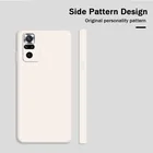 Прямолинейной обработки стекла Жидкий чехол для телефона xiaomi redmi note 10 8 pro note 9 pro max k40 pro 9a 9c, фирменная мягкая и гибкая Крышка