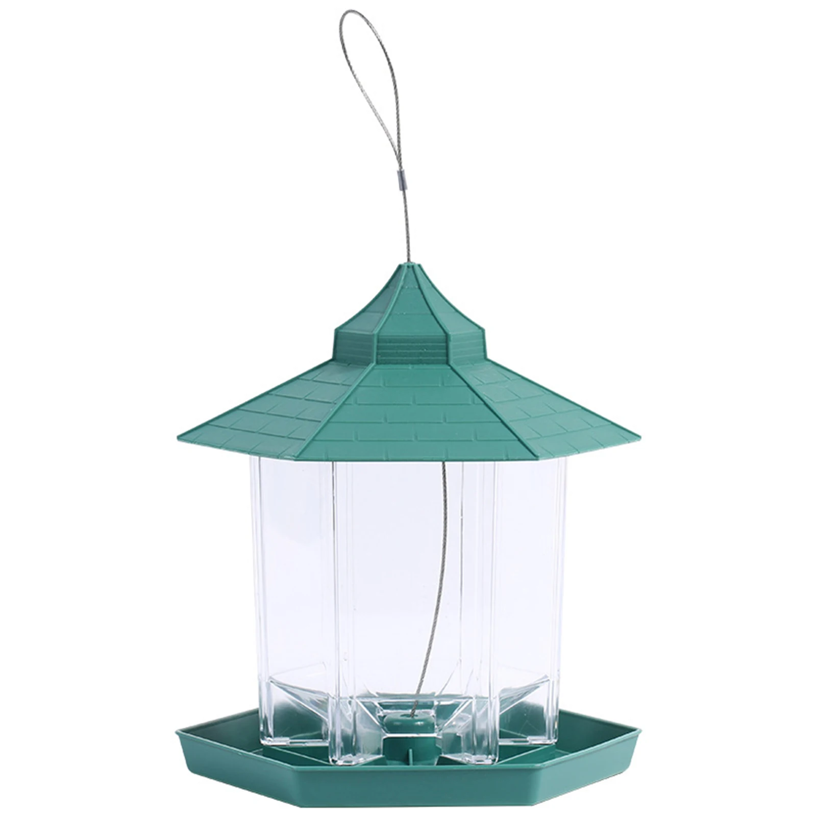 

Hanging Portable Birds Feeder Easy to Clean Fill Wild Birds Feeder for Outdoor Patio Garden CANQ889