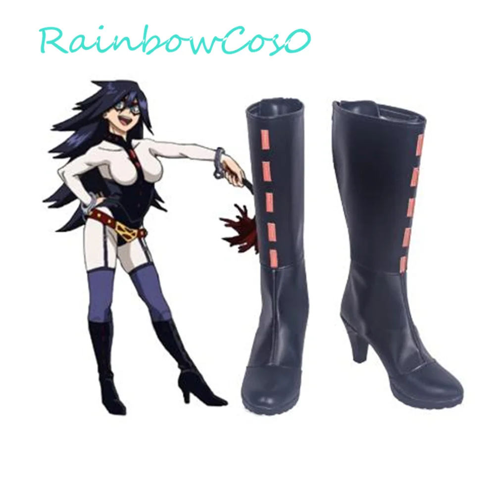 Hero Academia Boku no Academy Midnight Nemuri Kayama Обувь для косплея Сапоги Игра W1514Аниме Хэллоуин