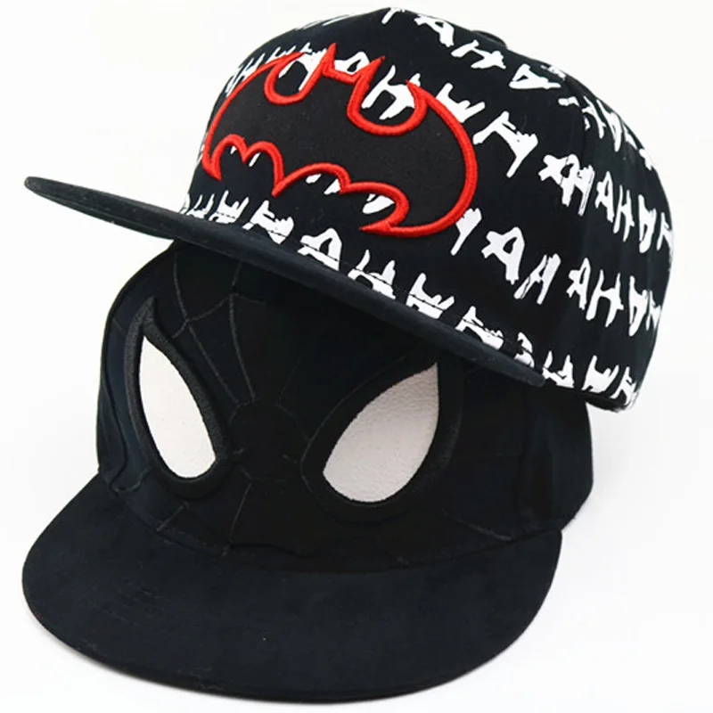 

Disney 2021 new children's cartoon hat boys and girls sunshade baseball cap hip hop sun hat Marvel Comics series baby hat