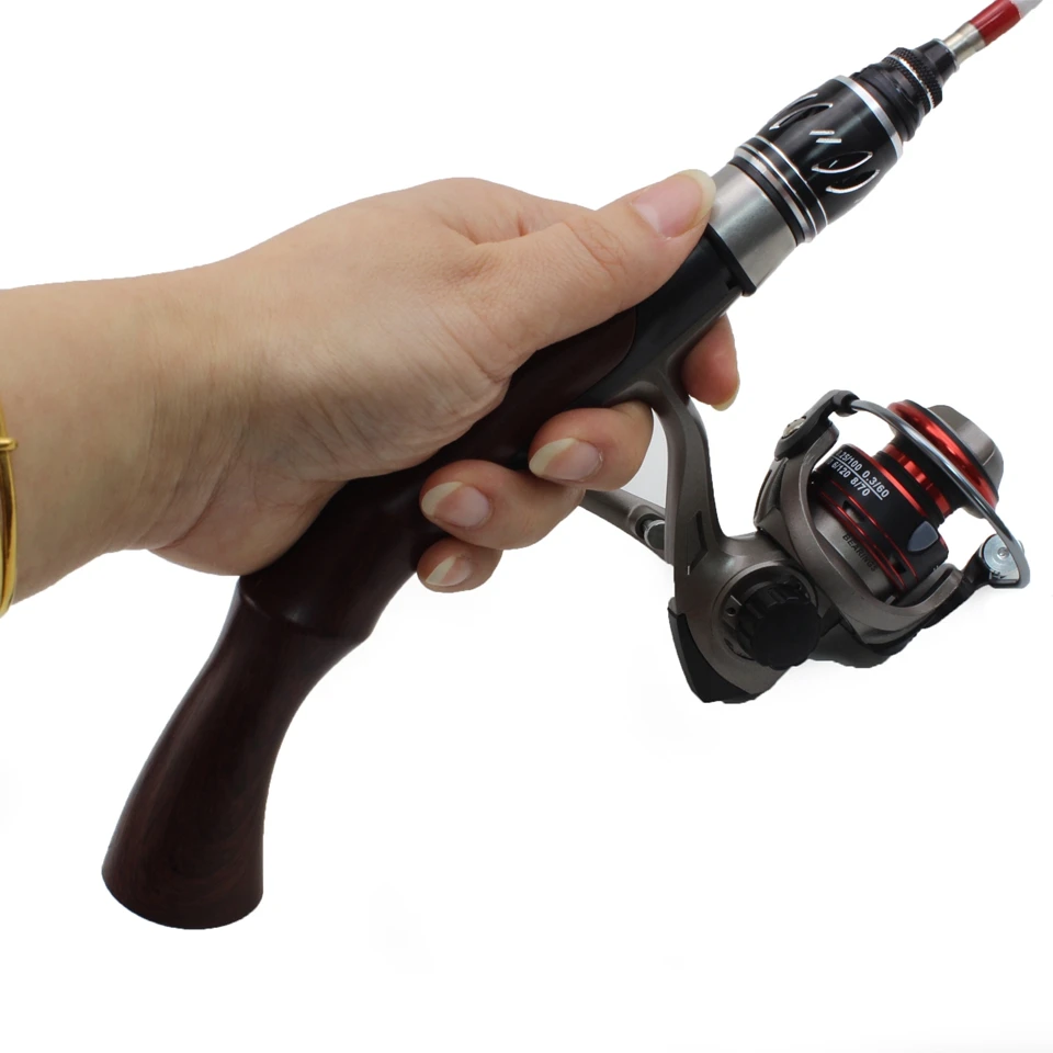 Новая удочка для подледной рыбалки из твердой древесины и набор катушек 500 зимней