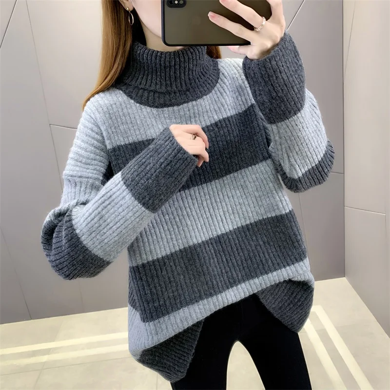 

8260 (new west room 3 ranked no. 1) winter long loose women's clothing in new clip color knit 2 lapel 43