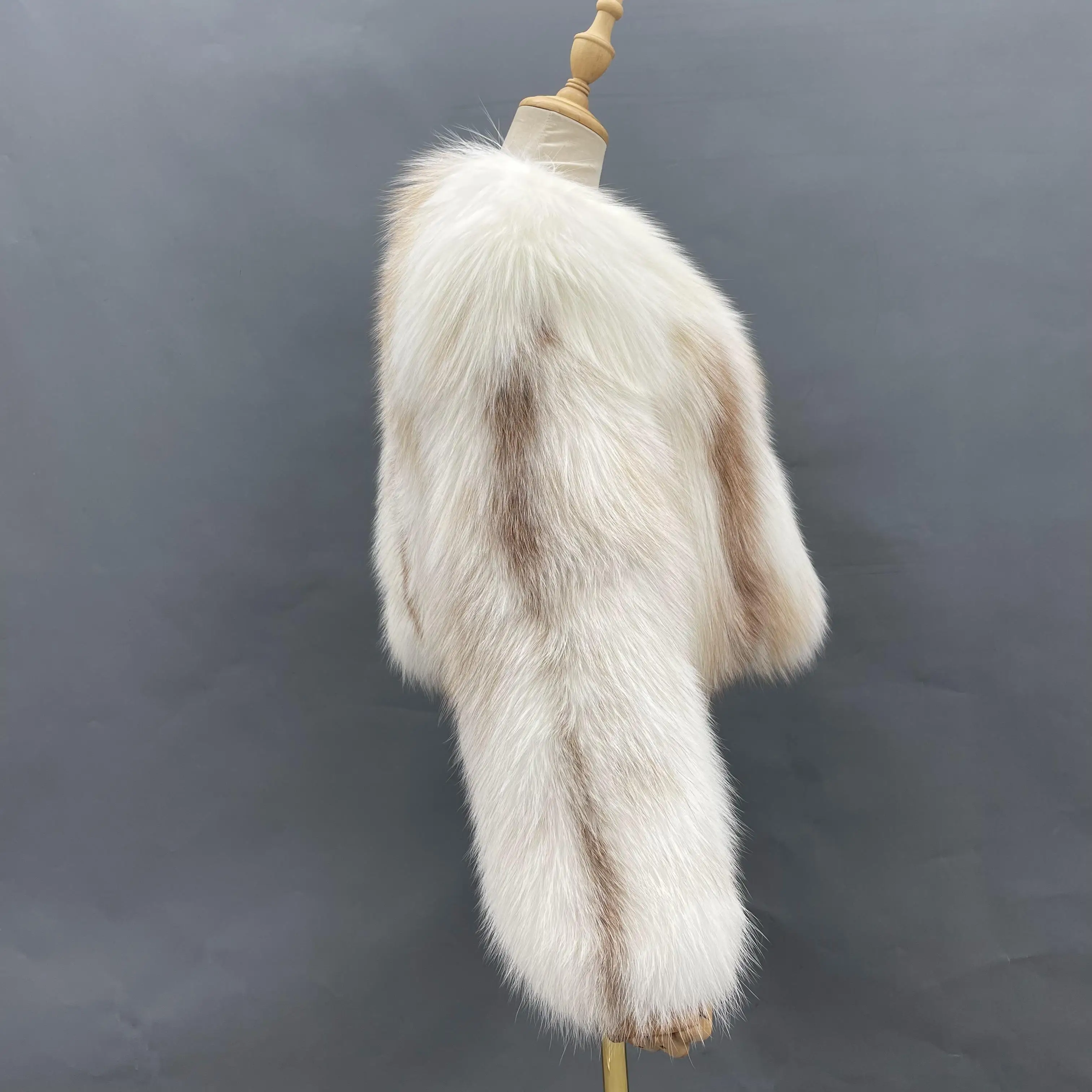 Новинка 2021 женское роскошное меховое пальто из мраморного лисьего меха модное