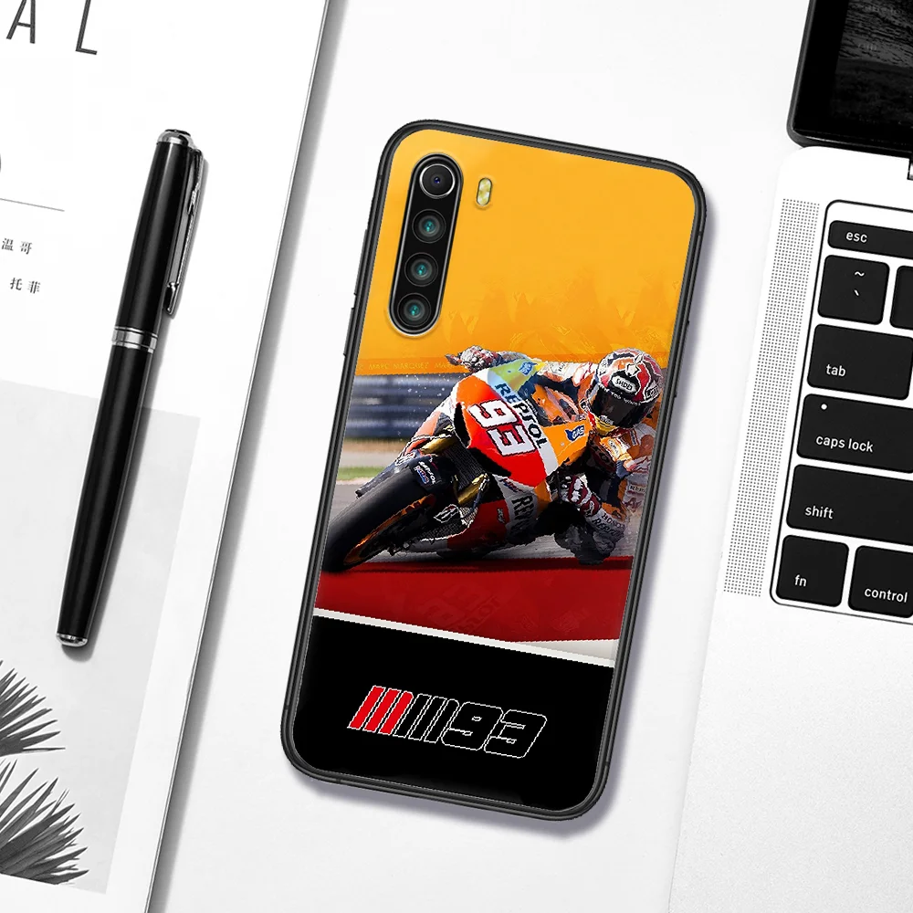 

Marc Marquez Moto No.93 Phone Case Cover Hull For XIAOMI Redmi 8 9 9C Note 6 7 8 9 9S K20 K30 K40 Pro Plus black Bumper Luxury