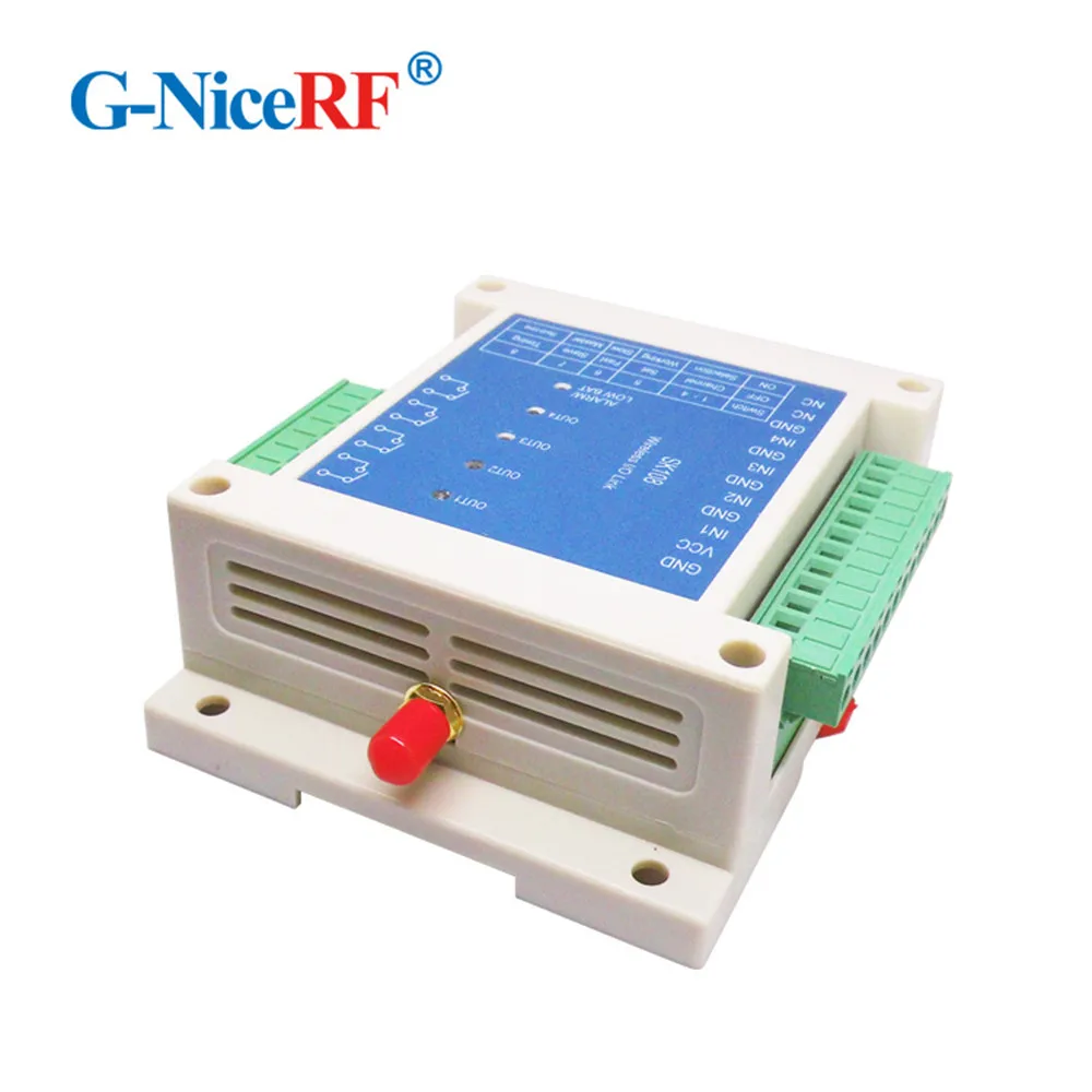 FREE SHIPPING 2PCS/Lot SK108 Four Channels Industrial 3km Long Distance 433/470/868/915MHz Wireless Remote Control Switch Module