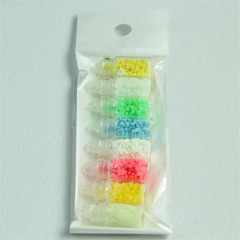 8 шт./компл. с флуоресцентным камнем наполнитель пушистый полимерный слизи