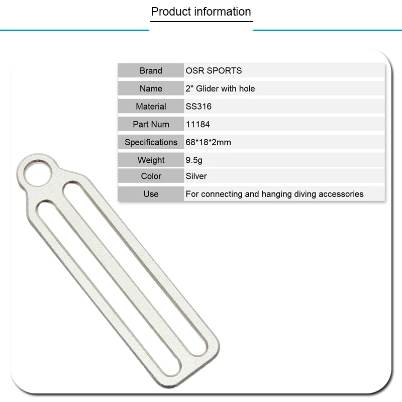 Технология подводного плавания дайвинг Sidemount BCD SS Планер для 2-дюймовой ткани |