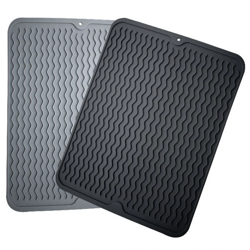 Силиконовый коврик для сушки посуды Толщина термостойкая подставка поддон