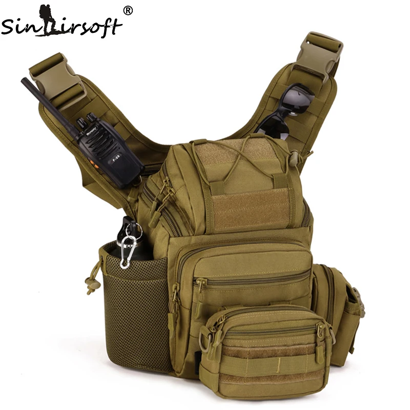 outdoor professional slr camera sport running travel bag single shoulder nylon hunting tactical backpack inclined shoulder bag free global shipping