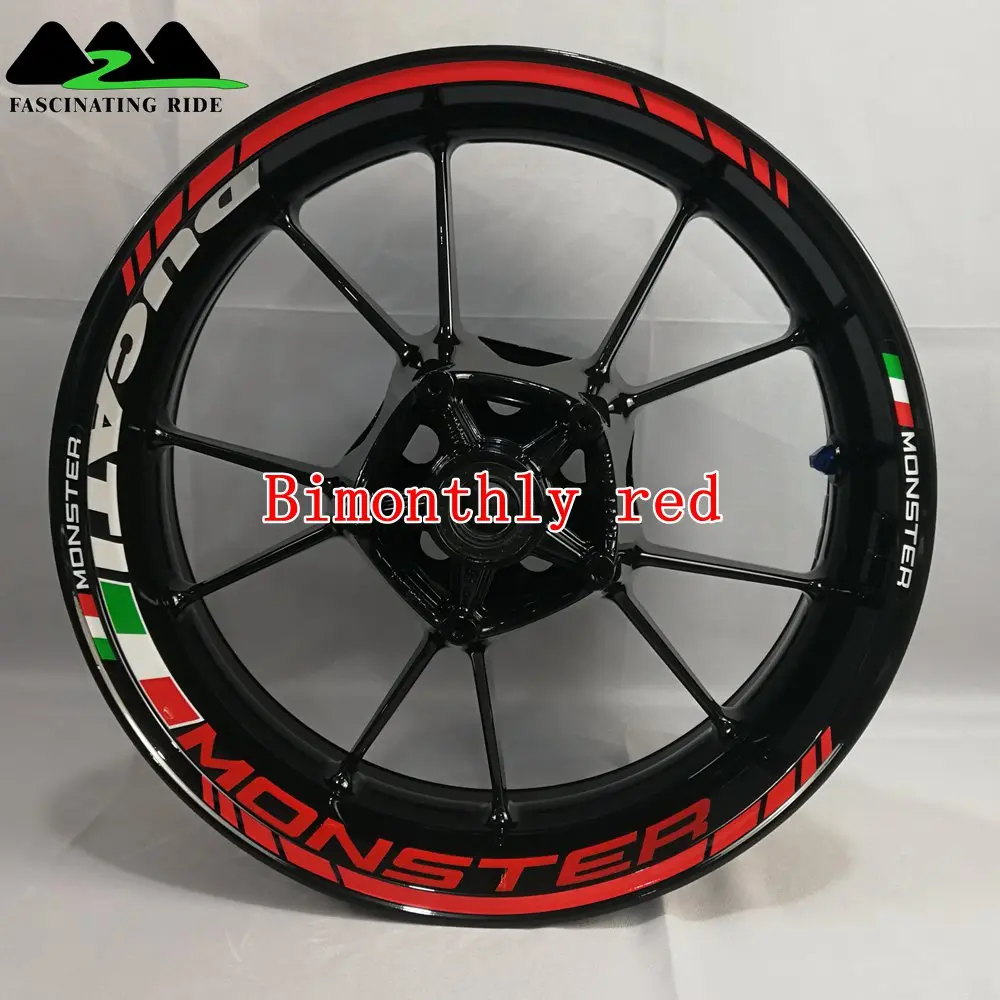 Применимый для поездок на мотоцикле Ducati 796/696/795/821/848/899/899/1200/1199/1299 Monster в байкерском стиле из водонепроницаемого материала светоотражающего стикера