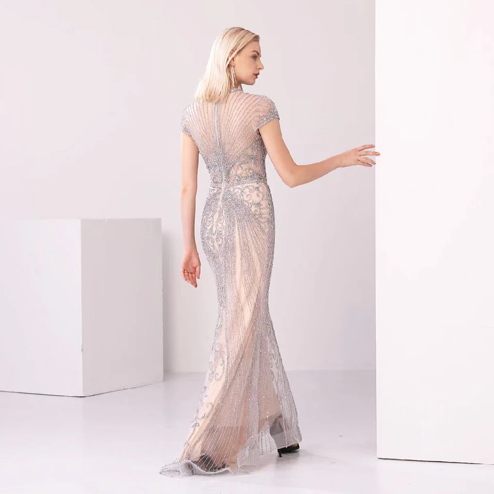 Lakshmigown Роскошные праздничные женские вечерние платья 2020 Vestidos Largos размера плюс