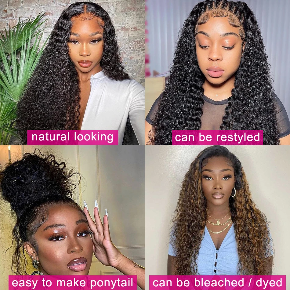 Парик бразильский из натуральных вьющихся человеческих волос 13 х4 дюймов 28/30 |