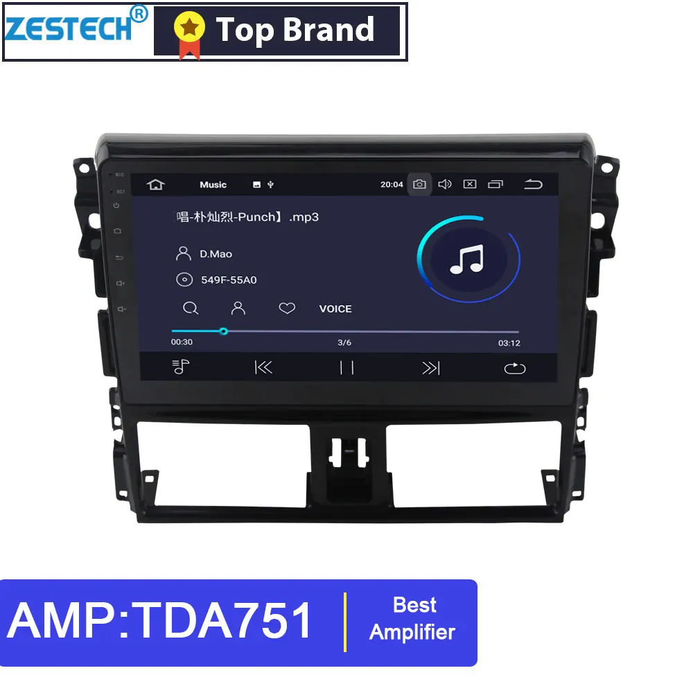 Android 9 0 2.5D ips 10 1 &quotgps Радио dvd-плеер автомобиля для Toyota YARiS Vios L 2014-2016 головное