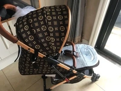 Детские коляски трамвай тележка складная детская коляска 2 в 1 легкая Европы