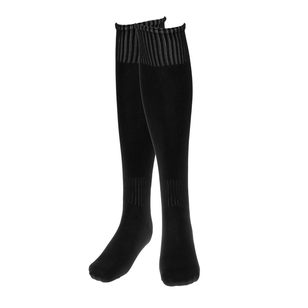 

SPORTS FOOTBALL PLAIN SOCKS RUGBY HOCKEY SOCCER ATHLETIC LONG KNEE HIGH SOCKS