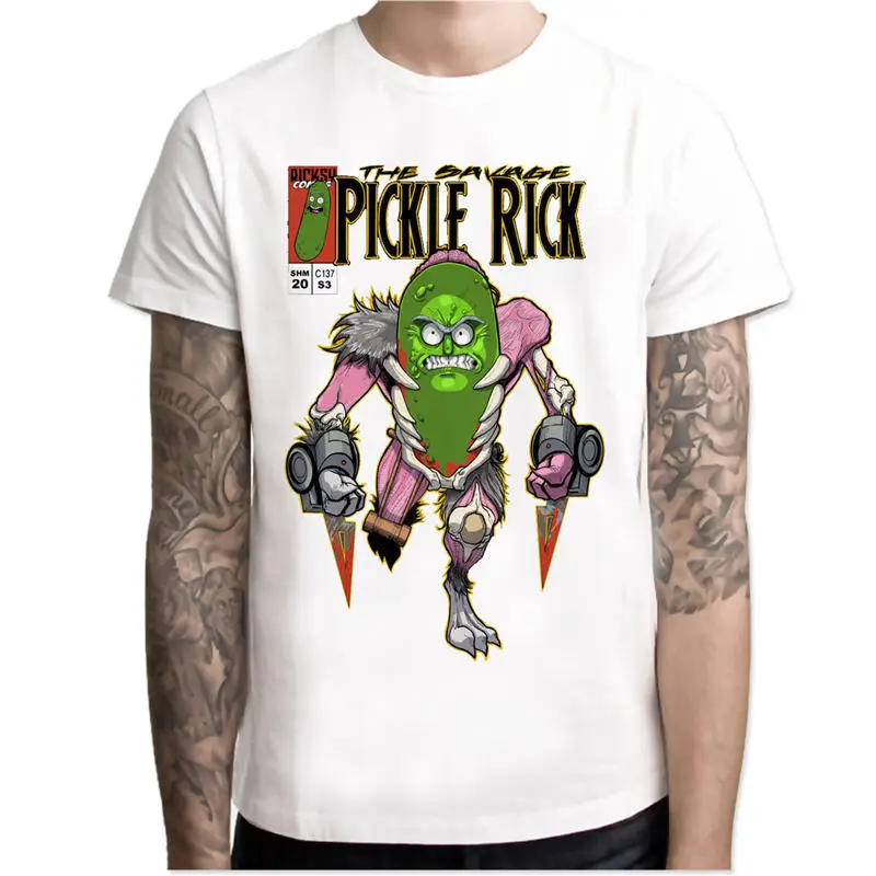 G25 Мужская футболка rick and morty, новая футболка аниме Rick y morty, забавная футболка для мужчин, классные мужские футболки топы - Цвет: G25