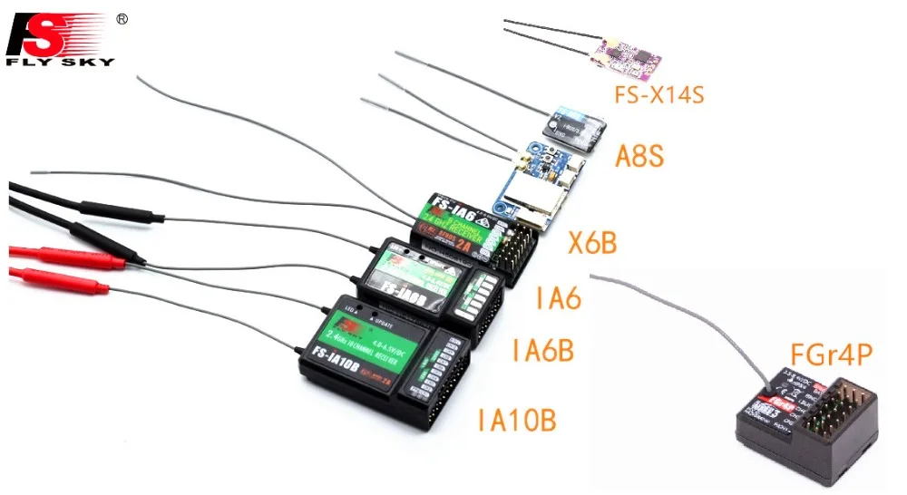 Flysky FS-GR3E FS-A6 FS-BS6 FS-IA6B FS-IA10B FS-GR4 FS-9B Frsky-S8R Frsky-S6R FS-X14S FS-FGr4P RC приемник для Flysky передатчик Drone модели