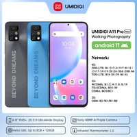 UMIDIGI A11 Pro Max Android Mobile Phone 8GB 128GB Helio G80 Smartphone Global Version LTE Cellphone Infrared Thermometer