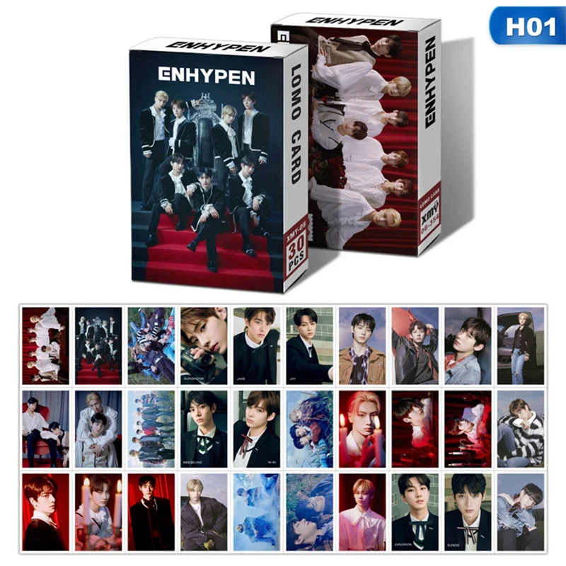 

30Pcs/Set NCT 2020 NEW Album RESONANCE Poster Lomo Cards Fashion Photo Postcard Kawaii Stationery Gift