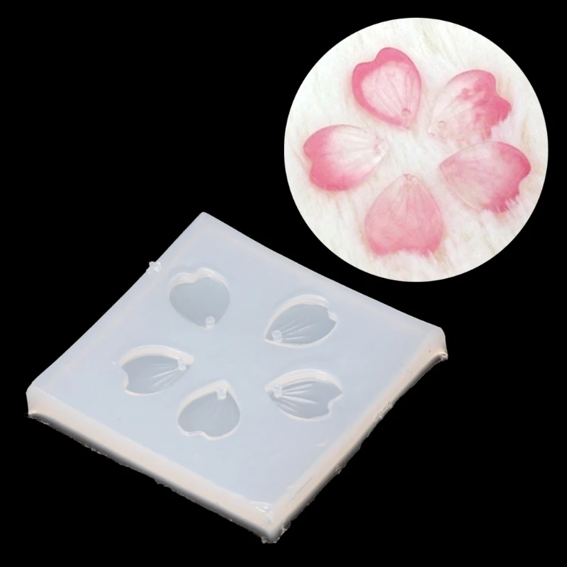 

Silicone Mold Cherry Blossom Petal Pendant Mold For DIY Handwork Jewelry Finding