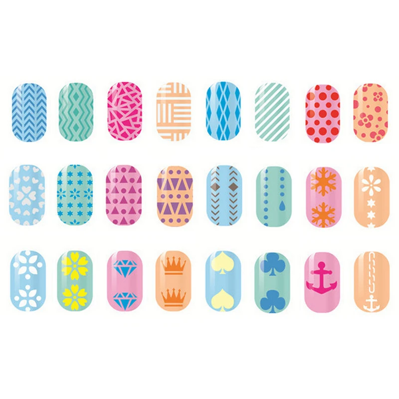 

4-10Pcs Nail Art Stickers Set Mixed Floral Geometric Designs Water Transfer Decals Nail Art Sliders for Manicure Decoration Tips