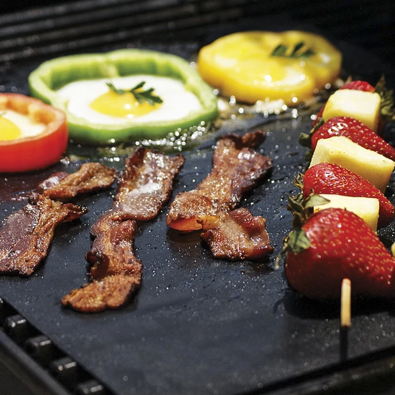 

Reusable Non-Stick BBQ Grill Mat Pad Baking Sheet Portable Outdoor Picnic Cooking Barbecue Oven Tool Bbq Accessories Gril Mat