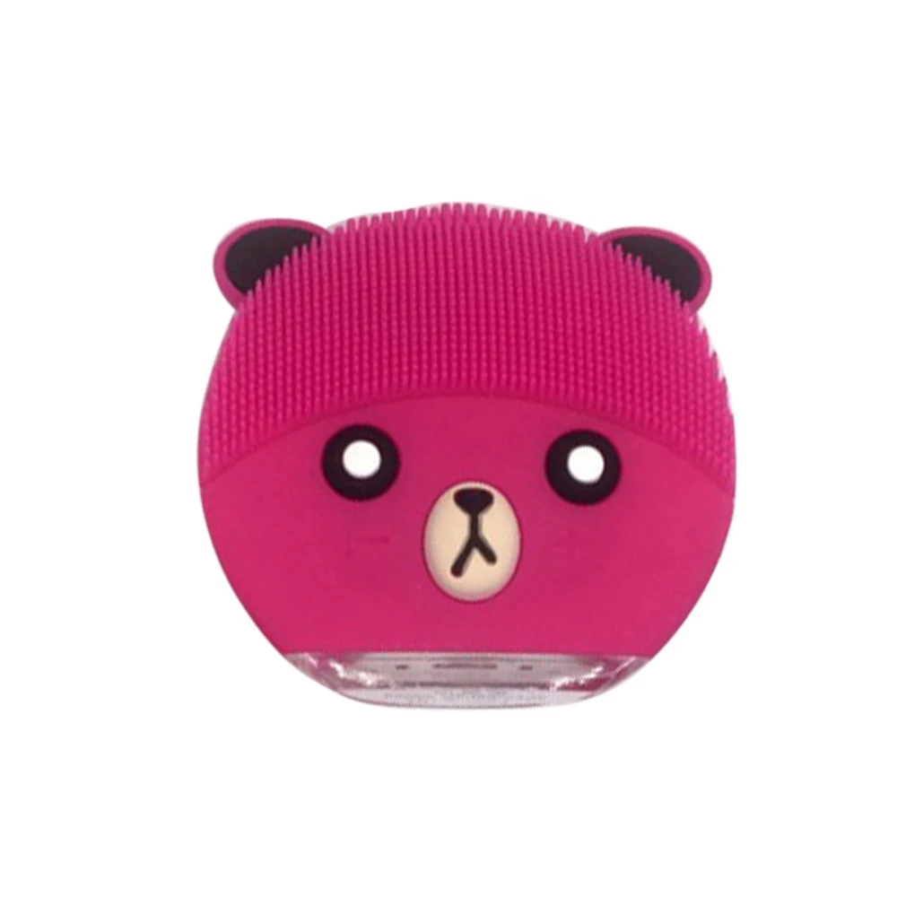 Силиконовая мультяшная Очищающая машина для лица мини электрическая моющая