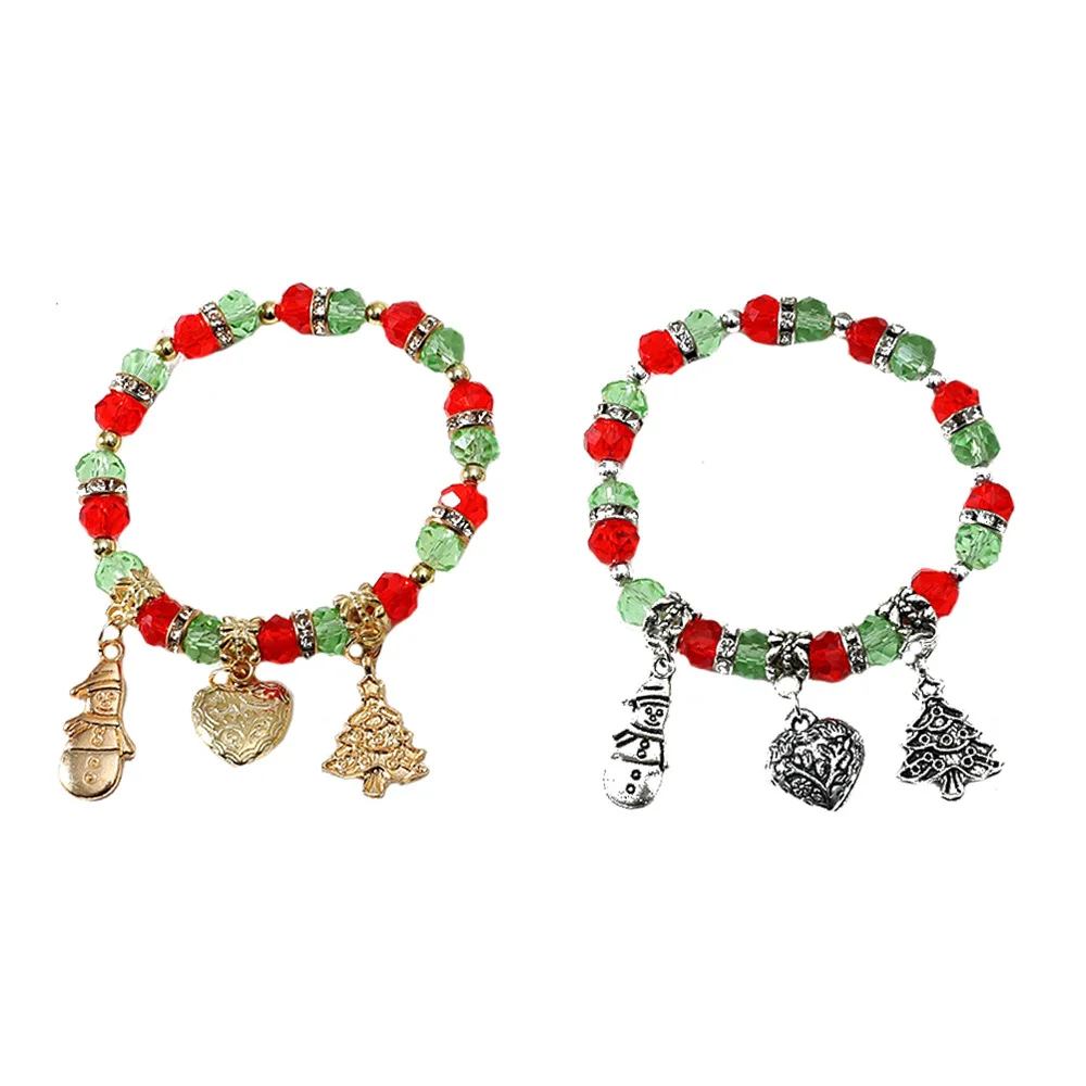 Комплект из 2 предметов праздничный браслет Рождественский Стильный для подарок