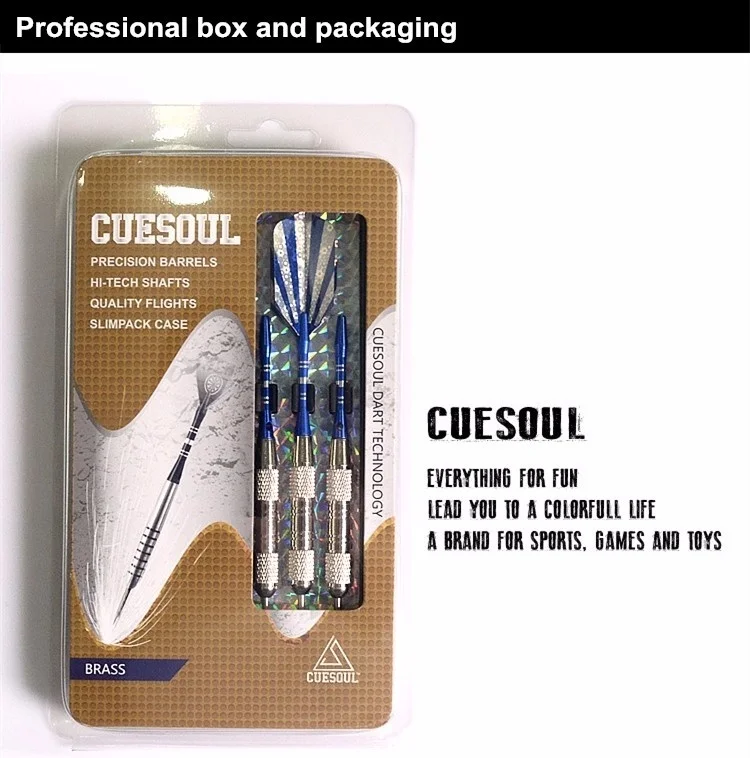 CUESOUL Профессиональный Дротика s 3 шт./компл. 22 г 15 см наконечник для сталь комплект