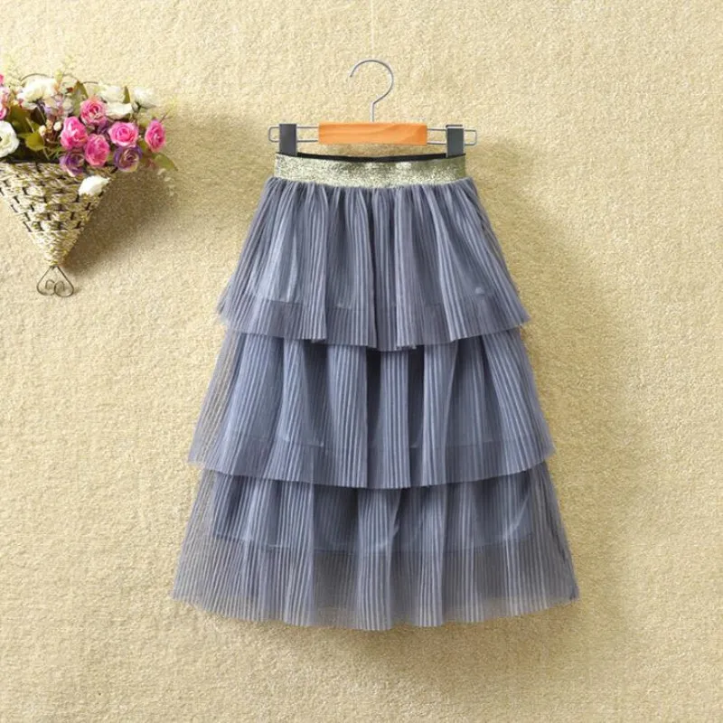 Летняя Милая пушистая мягкая Тюлевая юбка-пачка для маленьких девочек юбки мамы
