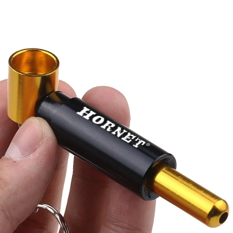 HORNET батарея стиль мини алюминиевая курительная трубка 60 мм Брелок Металл табака