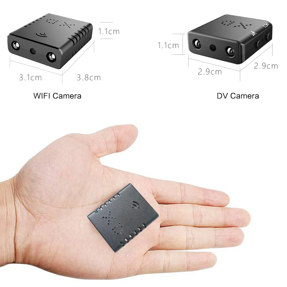 Миниатюрная мини видеокамера HD 1080P Wi Fi XD с ночным видением микро камера датчиком
