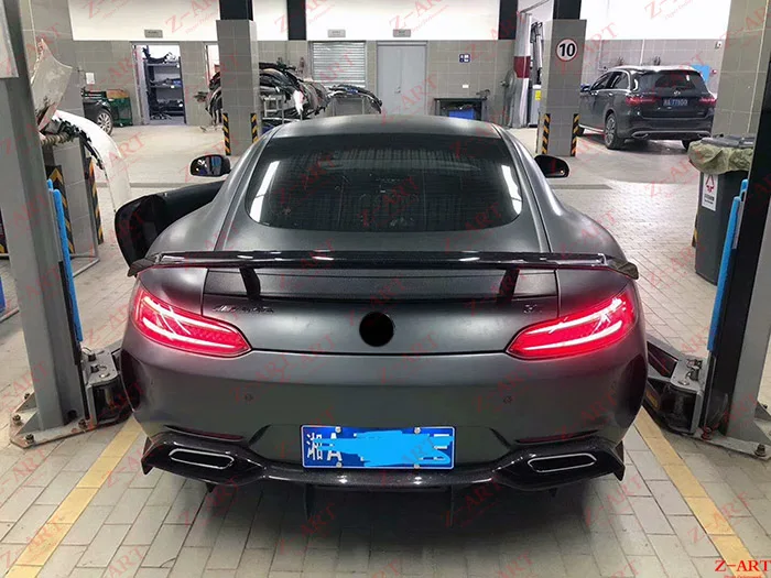 Z ART м углеродного волокна задний спойлер для AMG GT GTS 2015 2019 заднее крыло