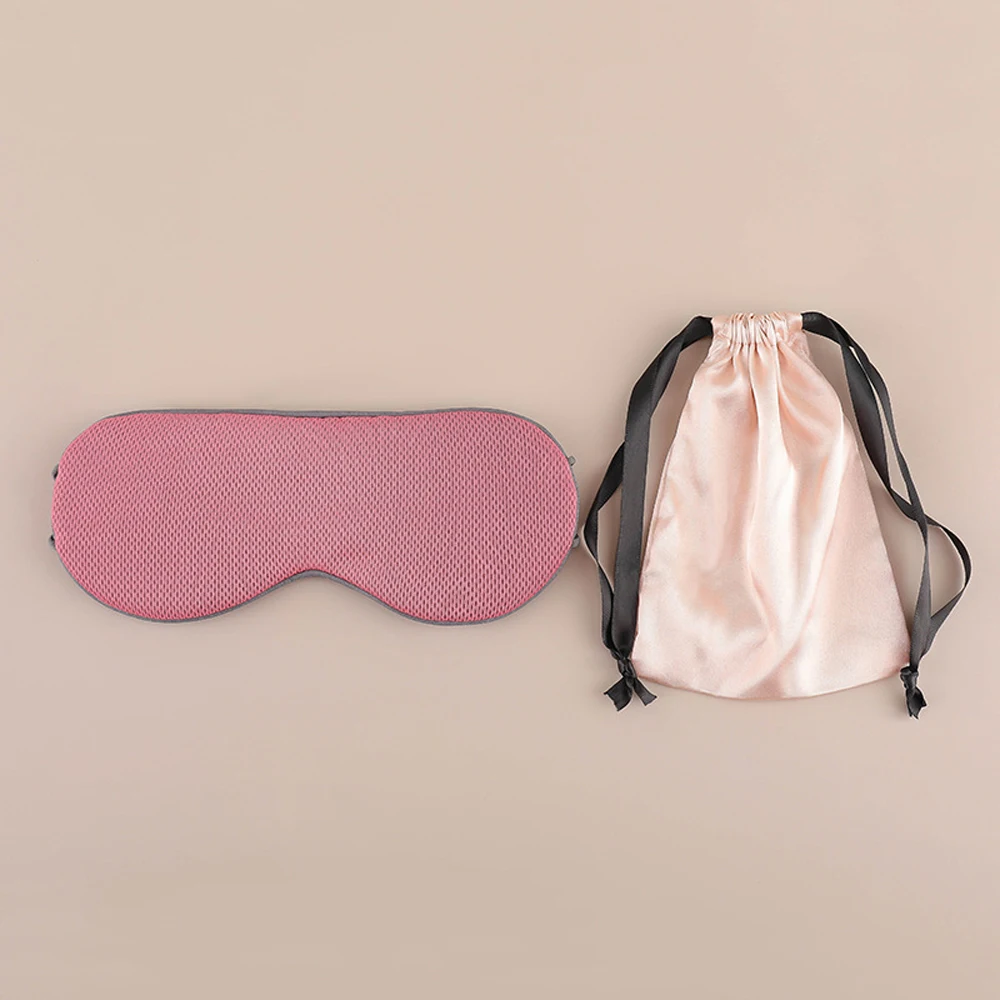 

Sleep Mask Silk Sleeping Eye Cover Silk Bag Eyes Bandage Double Face Material Cotton Breathable Blindfold For Women Dream Relax