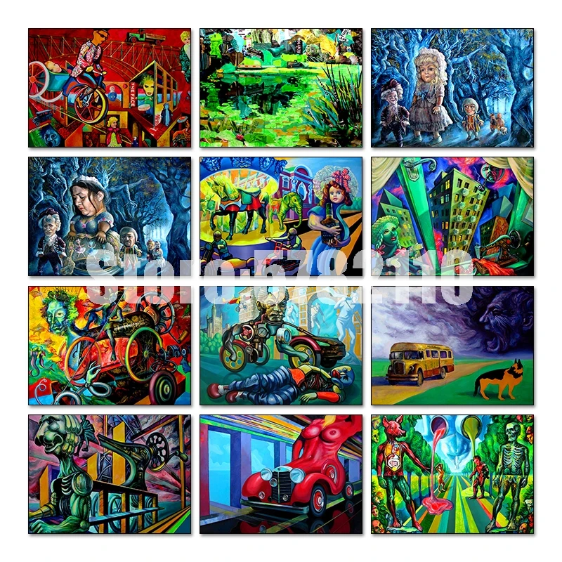 Абстрактная Алмазная мозаика Сказочная вышивка крестиком алмазная портрет