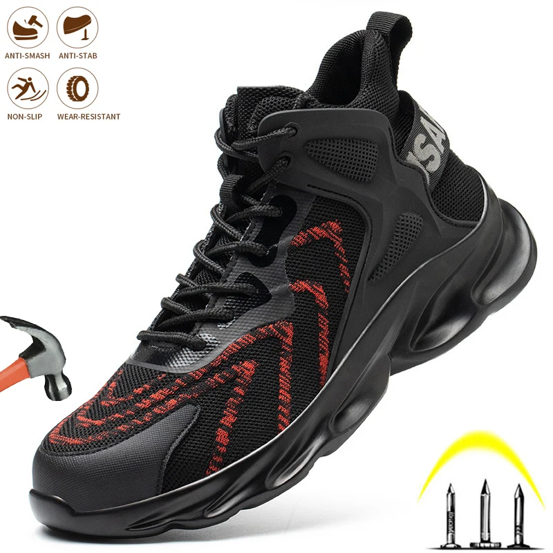 

Insulation Safety Work Shoes Men Indestructible Anti-puncture Anti-smashing Work Boots Steel Toe Cap Comfortable Breathable Shoe