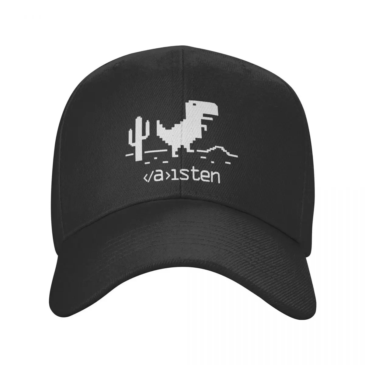 

Unisex Dinosaur Cap Hip-Hop Baseball Cap Polyester Computer Geek Programmer Hat Trucker Worker Cap Adjustable Racing Cap Winter