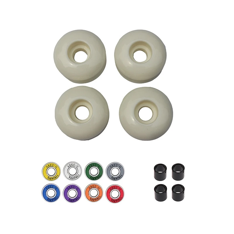 

4Pcs/Set Skateboard Longboard Wheels 52mm SHR102A Road Skate Action Motion Wheels with 8Pcs Bearing 4Pcs Spacers