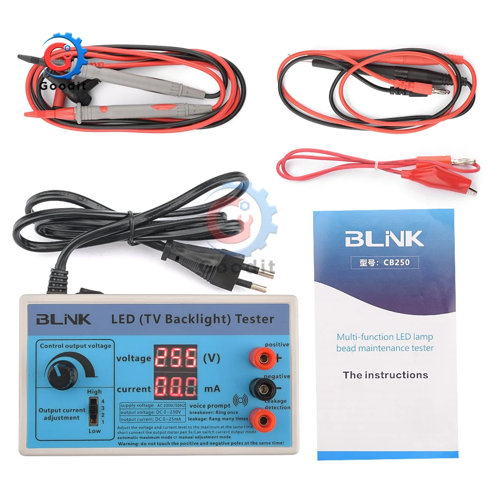 Настраиваемый цифровой тестер светодиодных чипов DuPont тестовый крюк с наружной