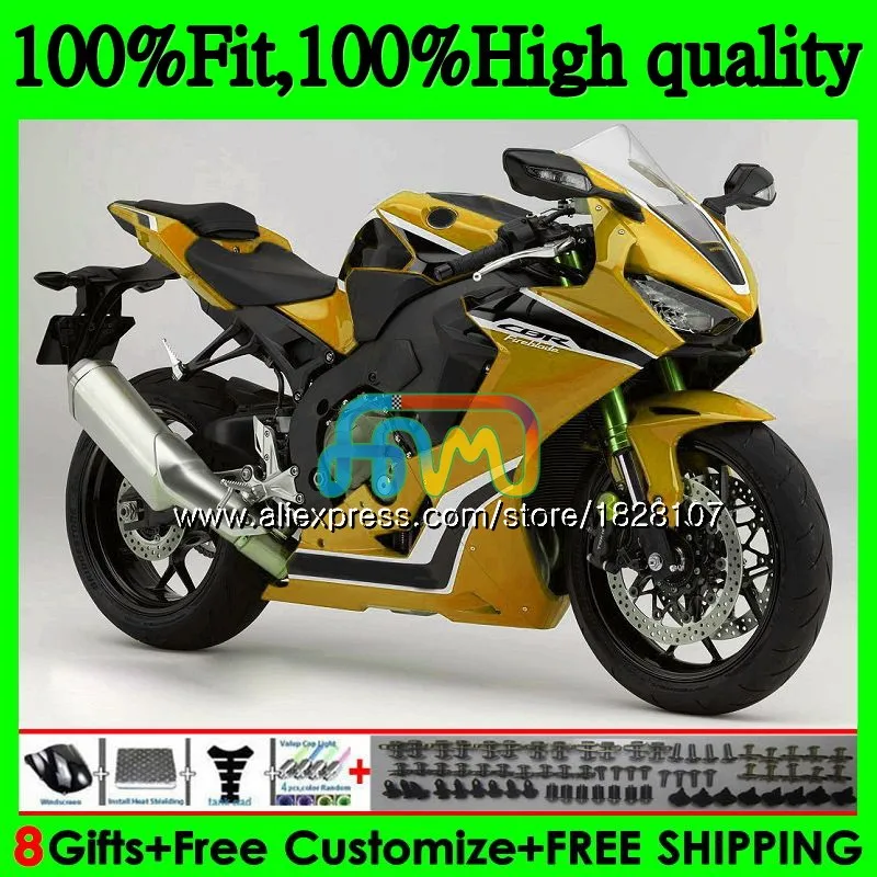 

Injection For HONDA CBR 1000 RR CBR1000RR 17 18 19 145BS.31 Golden gloss CBR 1000RR CBR-1000RR CBR1000 RR 2017 2018 2019 Fairing