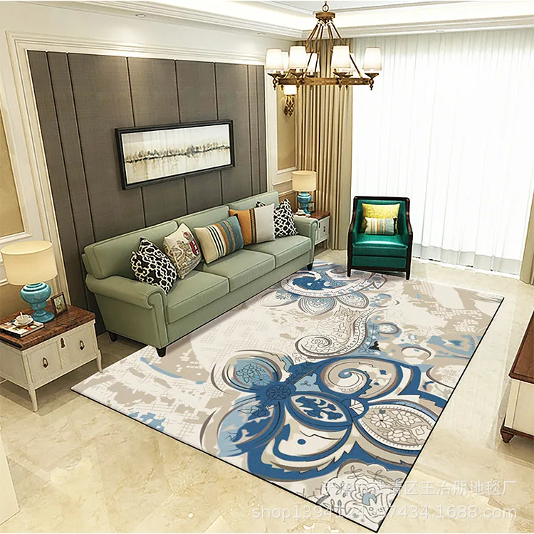 

Mo Household Nordic Living Room Coffee Table Printing Carpet 3D Printing Model Room Display Carpet Bedroom Decor Decoration Rug
