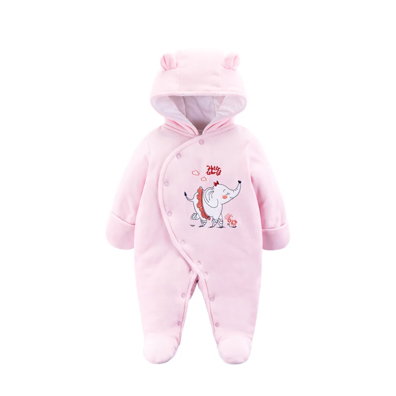 Детский цельный комбинезон зимняя Плотная хлопковая куртка для девочек Теплая